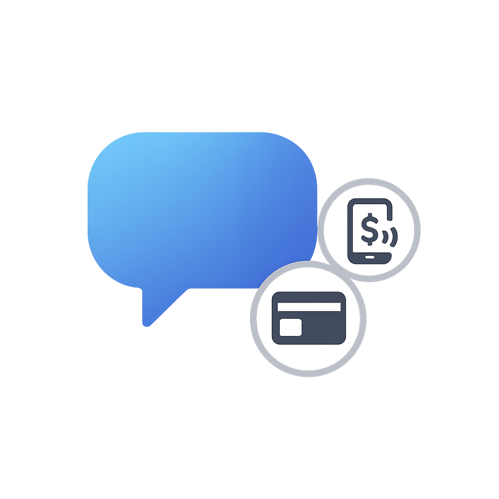 Support chat and payment options